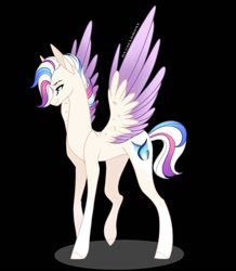 Size: 1080x1241 | Tagged: safe, artist:sia.brony, imported from derpibooru, oc, oc only, pegasus, pony, black background, male, pegasus oc, simple background, solo, stallion, two toned wings, wings