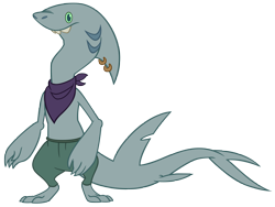 Size: 6370x4800 | Tagged: safe, artist:andoanimalia, imported from derpibooru, shark, my little pony: the movie, absurd resolution, gameloft, klugetowner, simple background, toothy klugetowner, transparent background, unnamed character, unnamed klugetowner, vector