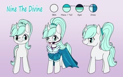 Size: 1920x1200 | Tagged: safe, artist:nine the divine, imported from derpibooru, oc, oc:nine the divine, unicorn, clothes, crossdressing, dress, male, reference sheet, stallion