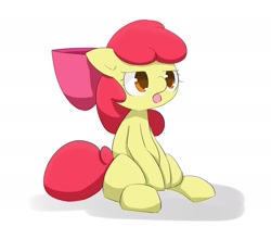 Size: 2116x1768 | Tagged: safe, artist:up_p_ab, imported from derpibooru, apple bloom, earth pony, pony, annoyed, female, filly, sitting, solo