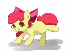 Size: 2426x1884 | Tagged: safe, artist:up_p_ab, imported from derpibooru, apple bloom, earth pony, pony, female, filly, raised hoof, solo