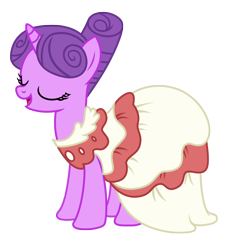 Size: 2603x2867 | Tagged: safe, artist:third uncle, artist:three uncle, imported from derpibooru, north star, pony, unicorn, make new friends but keep discord, background pony, clothes, dress, eyes closed, female, gala dress, high res, mare, open mouth, simple background, smiling, solo, transparent background, vector