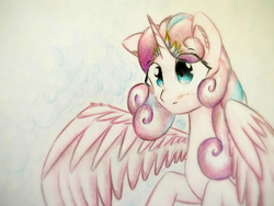 Size: 1920x1440 | Tagged: safe, artist:stardust0130, imported from derpibooru, princess flurry heart, alicorn, pony, female, mare, older, older flurry heart, solo, wings