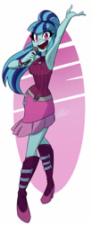 Size: 1661x4042 | Tagged: safe, artist:light262, imported from derpibooru, sonata dusk, equestria girls, adorasexy, armpits, beautisexy, breasts, busty sonata dusk, clothes, cute, dress, female, microphone, open mouth, sexy, signature, singing, solo, sonatabetes, volumetric mouth