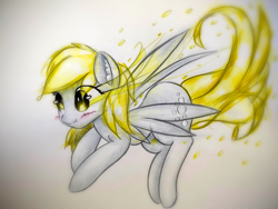 Size: 1920x1440 | Tagged: safe, artist:stardust0130, imported from derpibooru, derpy hooves, pegasus, pony, :t, female, flying, mare, solo