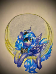 Size: 1920x2560 | Tagged: safe, artist:stardust0130, imported from derpibooru, princess luna, alicorn, pony, crown, female, jewelry, looking at you, mare, peytral, regalia, solo