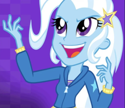 Size: 500x429 | Tagged: safe, imported from derpibooru, trixie, human, equestria girls, cropped, official, open mouth