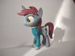 Size: 1600x1200 | Tagged: safe, imported from derpibooru, oc, oc:littlepip, pony, unicorn, fallout equestria, 3d print, female, figurine, horn, mare, photo, solo