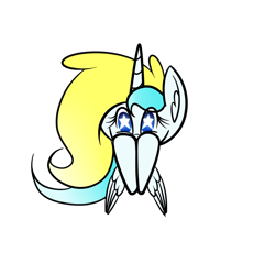 Size: 1280x1280 | Tagged: safe, artist:ask-wish-maker, artist:princessfaeron, imported from derpibooru, oc, oc only, oc:wish maker, alicorn, pony, ask wish maker, female, mare, simple background, solo, starry eyes, transparent background, wingding eyes