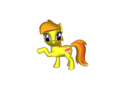 Size: 1200x900 | Tagged: safe, artist:mrbarney94, imported from derpibooru, noi, earth pony, pony, pony creator, 3d, 3d pony creator, female, filly, g1, g4, g4 style, hoof pointing, pointing, ponylumen, simple background, transparent background