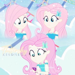 Size: 1080x1080 | Tagged: safe, edit, edited screencap, editor:fluttershygram, imported from derpibooru, screencap, fluttershy, equestria girls, equestria girls series, rollercoaster of friendship, cellphone, clothes, cute, cutie mark, cutie mark on clothes, female, geode of fauna, hairpin, jewelry, magical geodes, necklace, phone, shyabetes, smartphone, solo