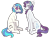 Size: 3000x2300 | Tagged: safe, artist:kikirdcz, imported from derpibooru, dj pon-3, rarity, vinyl scratch, pony, unicorn, commission, crack shipping, female, grin, headphones, high res, lesbian, rariscratch, shipping, simple background, smiling, transparent background