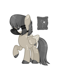 Size: 2045x2492 | Tagged: safe, artist:lilywolfpie, artist:lilywolfpie-yt, imported from derpibooru, daring do, pegasus, pony, alternate design, high res, simple background, solo, transparent background