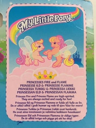 Size: 720x960 | Tagged: safe, imported from derpibooru, photographer:liselotte, earth pony, pony, backcard, cloud, colt, fake wings, female, filly, fire (g2), flame (g2), g2, male, my little pony logo, official, photo, prince, princess, royal twin baby ponies, twin baby ponies