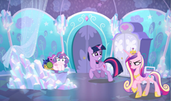 Size: 965x572 | Tagged: safe, artist:candyandflurry, imported from derpibooru, princess cadance, twilight sparkle, whammy, alicorn, pony, older, sisters-in-law, story included, twilight sparkle (alicorn)