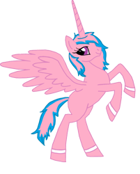 Size: 900x1122 | Tagged: safe, artist:agdapl, imported from derpibooru, oc, oc only, alicorn, pony, alicorn oc, base used, eyelashes, female, horn, mare, rearing, simple background, smiling, solo, transparent background, wings