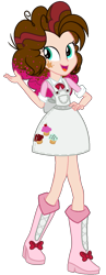 Size: 541x1395 | Tagged: safe, artist:whiteplumage233, imported from derpibooru, oc, oc only, oc:velvet icing, equestria girls, base used, boots, clothes, offspring, parent:cheese sandwich, parent:pinkie pie, parents:cheesepie, shoes, simple background, solo, transparent background