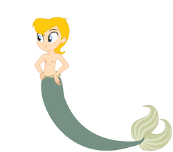 Size: 610x538 | Tagged: safe, artist:ocean lover, artist:selenaede, imported from derpibooru, merboy, mermaid, merman, equestria girls, barely eqg related, base, base used, base:selenaede, belly button, equestria girls style, equestria girls-ified, fins, hand on hip, male, mermaid tail, the little mermaid, urchin (the little mermaid)