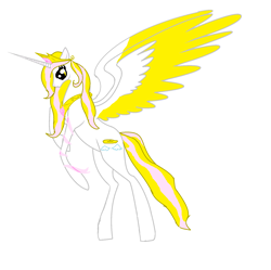 Size: 1836x1832 | Tagged: safe, artist:xxxmlp-fimxxx, imported from derpibooru, oc, oc only, oc:angel, alicorn, pony, alicorn oc, female, flying, horn, large wings, looking down, mare, simple background, solo, white background, wings