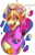 Size: 273x427 | Tagged: safe, artist:applerockfan1996, imported from derpibooru, oc, oc only, oc:miracle disarray, draconequus, bust, female, glasses, hat, portrait, solo