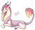 Size: 1024x910 | Tagged: safe, artist:n-the-giraffe, imported from derpibooru, oc, oc only, oc:desorde, oc:entropy, draconequus, hybrid, draconequus oc, female, interspecies offspring, lying down, offspring, parent:discord, parent:fluttershy, parents:discoshy, prone, simple background, solo, transparent background