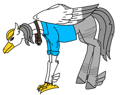 Size: 3341x2601 | Tagged: safe, artist:agdapl, imported from derpibooru, hippogriff, pony, clothes, crossover, engineer, hard hat, high res, hippogriffied, male, simple background, species swap, team fortress 2, transparent background