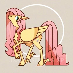 Size: 1197x1197 | Tagged: safe, artist:laps-sp, imported from derpibooru, fluttershy, pegasus, pony, origami, origami pony