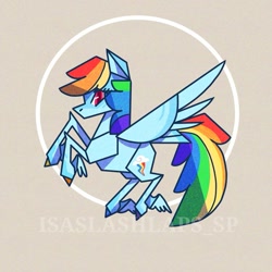 Size: 1197x1197 | Tagged: safe, artist:laps-sp, imported from derpibooru, rainbow dash, pegasus, pony, origami, origami pony