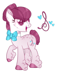 Size: 1208x1580 | Tagged: safe, artist:lilywolfpie, artist:lilywolfpie-yt, imported from derpibooru, octavia melody, pony, alternate design, bowtie, simple background, solo, transparent background