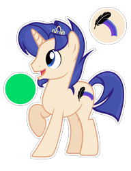 Size: 1336x1744 | Tagged: safe, artist:stardustshadowsentry, imported from derpibooru, oc, oc only, oc:exotic shine, pony, unicorn, ball, crown, horn, jewelry, male, open mouth, open smile, regalia, simple background, smiling, solo, stallion, transparent background, unicorn oc