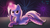 Size: 3840x2160 | Tagged: safe, artist:cosmikvek, imported from derpibooru, trixie, pony, unicorn, belly button, clothes, female, fireworks, high res, looking at you, lying down, magic, mare, night, smiling, socks, solo, thigh highs