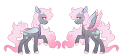 Size: 1500x661 | Tagged: safe, artist:lavvythejackalope, imported from derpibooru, oc, oc only, pegasus, pony, colored hooves, duo, female, mare, pegasus oc, raised hoof, simple background, transparent background, wings