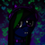 Size: 500x500 | Tagged: safe, artist:maideshy, imported from derpibooru, oc, oc only, bat pony, pony, choker, digital art, female, goth, headphones, mare, profile picture, solo