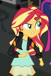 Size: 332x490 | Tagged: safe, imported from derpibooru, screencap, sci-twi, sunset shimmer, twilight sparkle, equestria girls, movie magic, spoiler:eqg specials, cropped