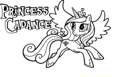 Size: 1739x1109 | Tagged: safe, imported from derpibooru, part of a set, princess cadance, alicorn, pony, coloring book, flying, hearth's warming eve coloring book, indexed png, monochrome, official, simple background, solo, spread wings, white background, wings