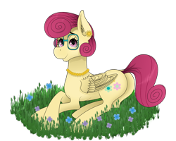 Size: 1000x800 | Tagged: safe, artist:zeronitroman, imported from derpibooru, posey shy, pegasus, pony, female, glasses, lying down, mare, simple background, solo, transparent background