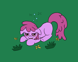 Size: 1583x1254 | Tagged: safe, artist:librarylonging, imported from derpibooru, berry punch, berryshine, earth pony, pony, drunk, go home you're drunk, missing cutie mark, solo