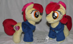 Size: 1024x621 | Tagged: safe, artist:allunacraft, imported from derpibooru, apple bloom, pony, irl, photo, plushie, solo