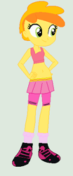 Size: 198x474 | Tagged: safe, artist:jadeharmony, artist:jadethepegasus, imported from derpibooru, peachy pie, equestria girls, equestria girls-ified, exeron fighters, martial arts kids, martial arts kids outfits