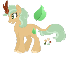 Size: 1400x1109 | Tagged: safe, artist:magicuniclaws, imported from derpibooru, oc, oc only, kirin, female, magical lesbian spawn, offspring, parent:applejack, parent:rain shine, simple background, solo, transparent background