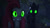 Size: 3840x2160 | Tagged: safe, artist:fireemerald123, imported from derpibooru, oc, oc only, oc:holly berry, oc:smokey, 3d, forest, glowing eyes, high res, night, source filmmaker, the perfect shape, void entity, watermark