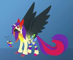 Size: 2249x1833 | Tagged: safe, artist:dreepymom, artist:the-dreepy-mom, imported from derpibooru, oc, oc only, oc:techna, hippogriff, female, solo