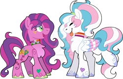 Size: 1600x1030 | Tagged: safe, artist:rohans-ponies, imported from derpibooru, skywishes, star catcher, earth pony, pegasus, pony, colored wings, female, g3, g3 to g4, g4, gender headcanon, generation leap, headcanon, lesbian, lesbian pride flag, lgbt headcanon, mare, multicolored wings, pride, pride flag, sexuality headcanon, shipping, simple background, skycatcher, tongue out, trans female, transgender, transgender pride flag, transparent background, wings