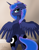 Size: 1375x1785 | Tagged: safe, artist:arjinmoon, edit, editor:celina, imported from derpibooru, princess luna, alicorn, pony, blushing, both cutie marks, butt, cute, feathered wings, featureless crotch, female, floppy ears, horn, looking at you, looking back, looking back at you, mare, moonbutt, plot, sfw edit, solo, wings