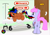 Size: 3609x2552 | Tagged: safe, artist:kyoshyu, imported from derpibooru, oc, oc only, oc:bucolique, oc:patsy patches, earth pony, pegasus, arrow, butt, featureless crotch, female, high res, male, mare, plot, stallion