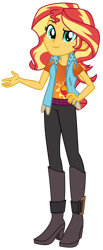 Size: 1024x2487 | Tagged: safe, artist:emeraldblast63, artist:light262, imported from derpibooru, sunset shimmer, equestria girls, boots, clothes, female, gloves, motorcross, shoes, simple background, solo, transparent background