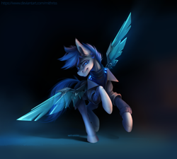 Size: 3899x3509 | Tagged: safe, artist:mithriss, imported from derpibooru, oc, oc only, earth pony, pony, artificial wings, augmented, high res, solo, wings