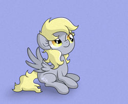 Size: 4917x3999 | Tagged: safe, artist:background basset, imported from derpibooru, derpy hooves, pegasus, pony, absurd resolution, female, mare, simple background, sitting, smiling, solo, spread wings, wings