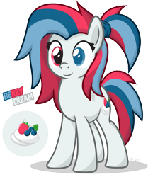 Size: 2438x2915 | Tagged: safe, artist:le-23, imported from derpibooru, oc, oc only, oc:berrycream, earth pony, pony, cute, cutie mark, earth pony oc, female, heterochromia, high res, mare, simple background, solo, transparent background