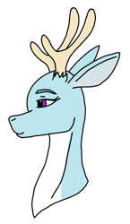 Size: 2125x3666 | Tagged: safe, artist:agdapl, imported from derpibooru, deer, antlers, bust, deerified, female, high res, pyro, rule 63, simple background, smiling, solo, species swap, team fortress 2, transparent background